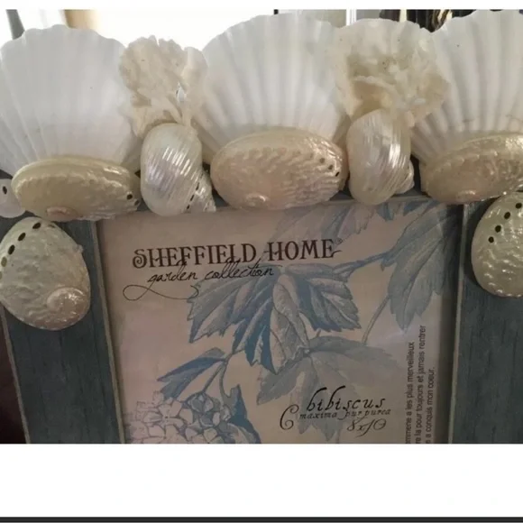 New! Turquoise Blue Mermaid Seashell Crown Photo Frame